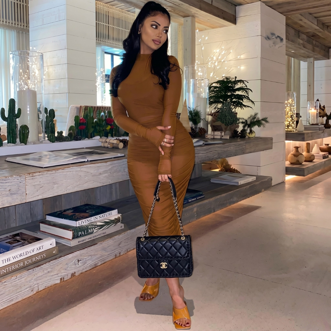 Plus Size Mesh Beach Dress for Women