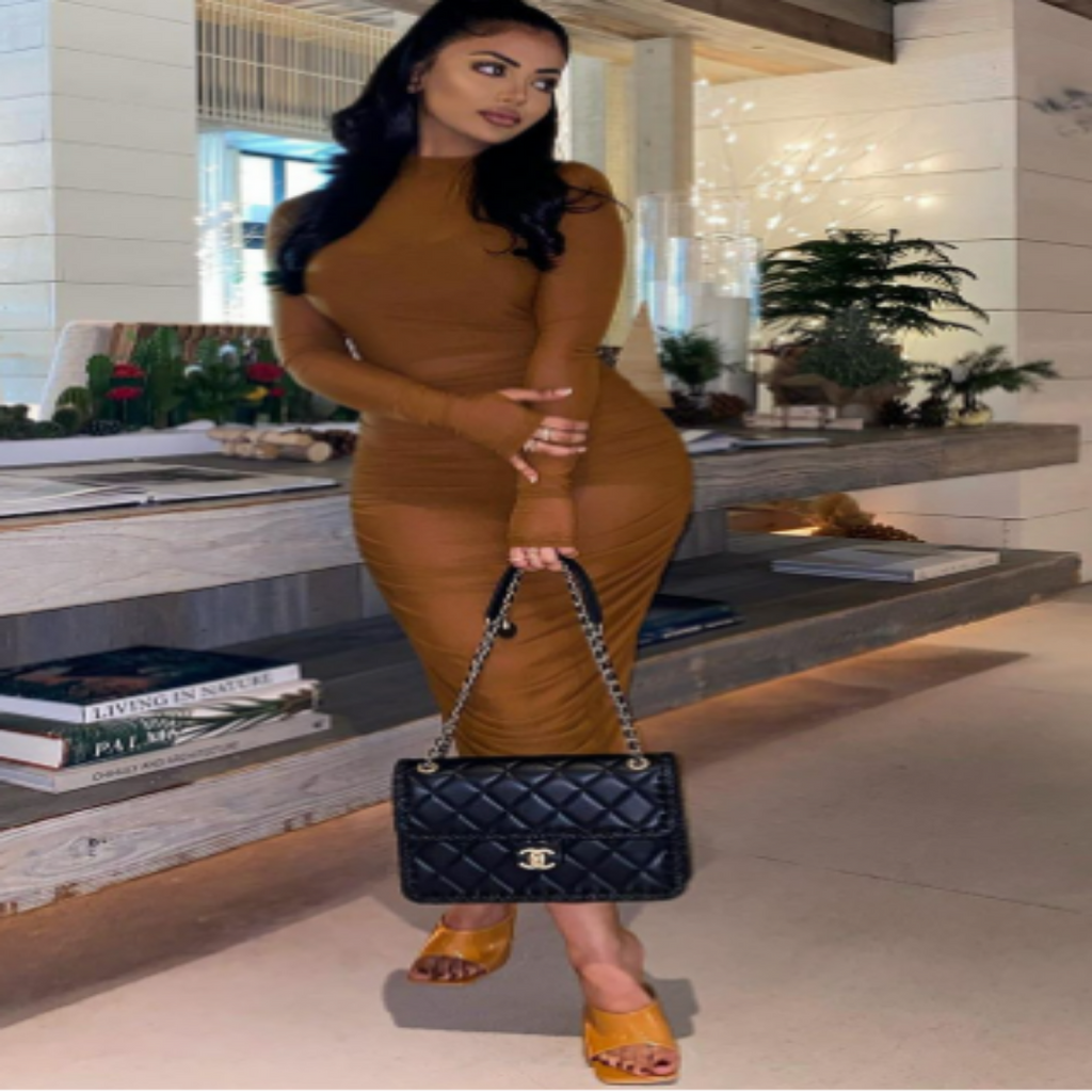 Plus Size Mesh Beach Dress for Women