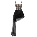 Women's Halter Sequin Gauze Two-Piece Dress Set
