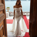 Slim-fit Off-the-Shoulder Women's Formal Dress