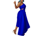 Fashionable Diagonal Shoulder Dress for Women