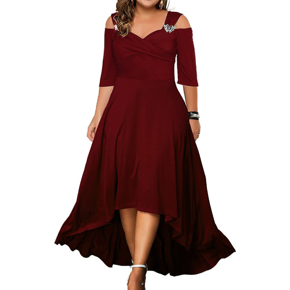 2023 Summer Plus Size Sexy Off-Shoulder Dress