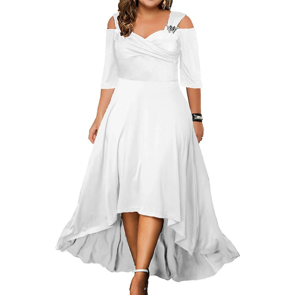 2023 Summer Plus Size Sexy Off-Shoulder Dress