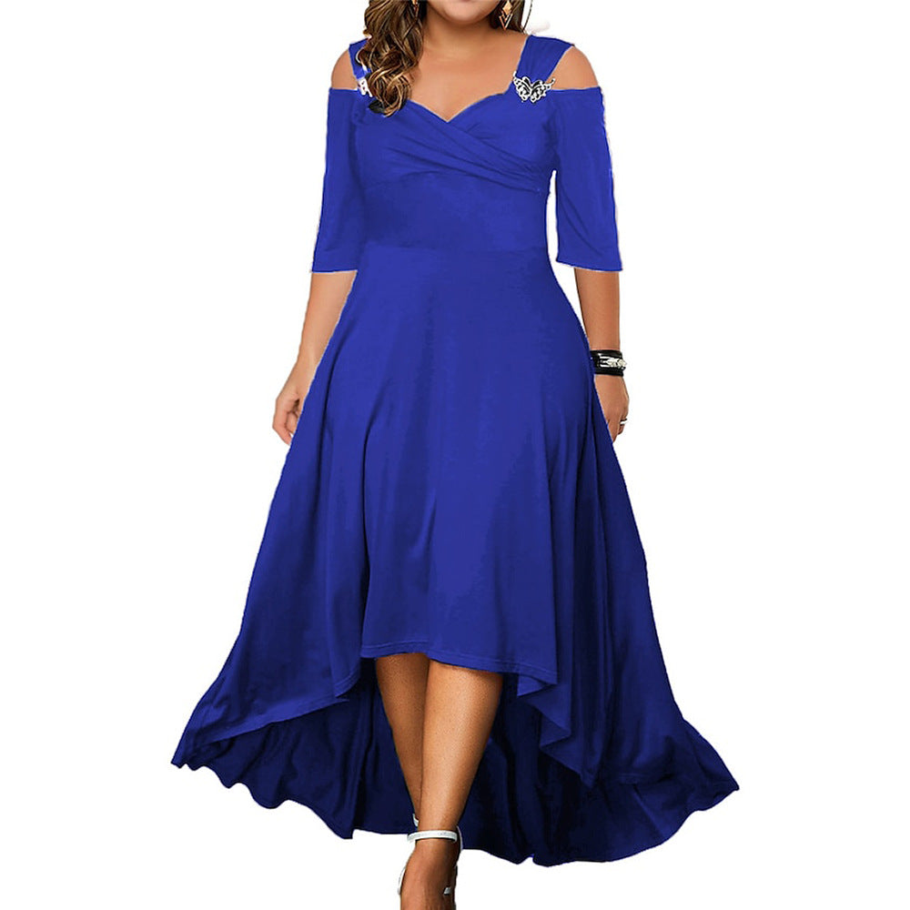 2023 Summer Plus Size Sexy Off-Shoulder Dress