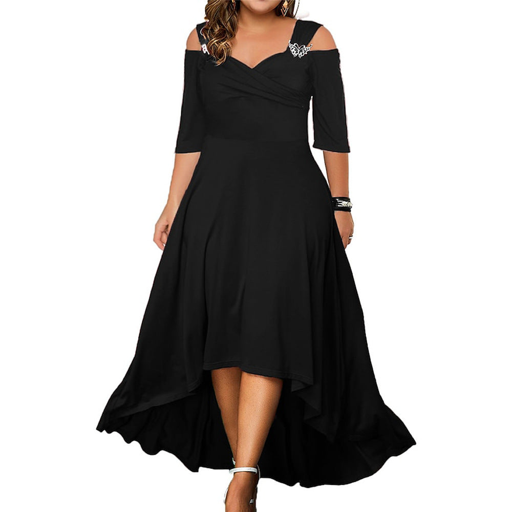 2023 Summer Plus Size Sexy Off-Shoulder Dress