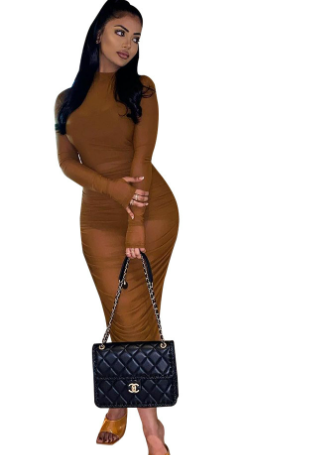 Plus Size Mesh Beach Dress for Women