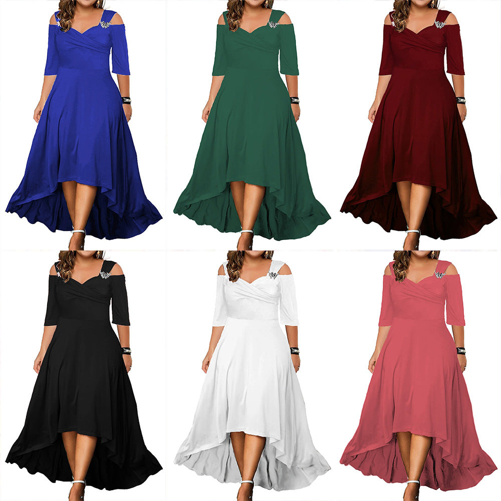 2023 Summer Plus Size Sexy Off-Shoulder Dress