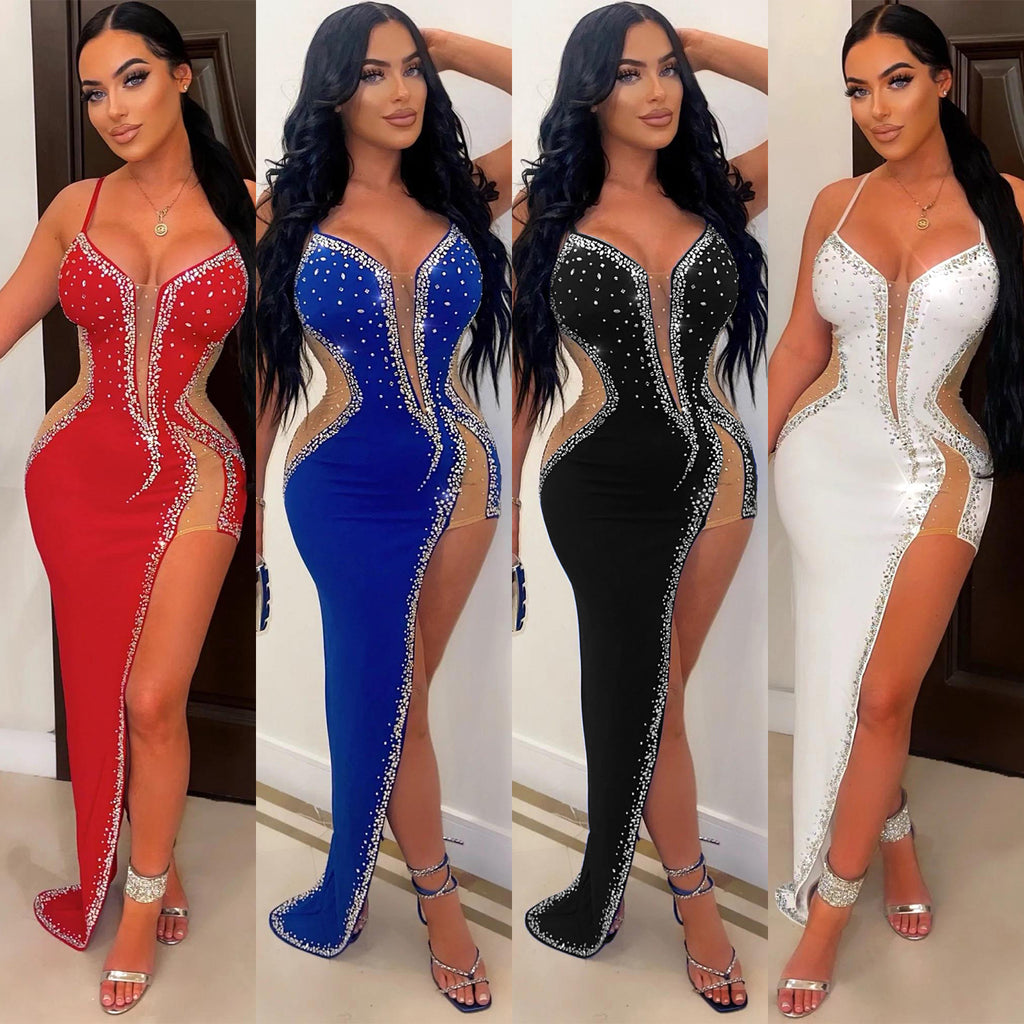 Irregular Spaghetti-Strap Dress for Women